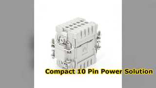 Solución resistente del conector industrial compacto de 10 pines 16A