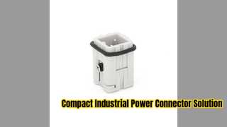 Conector industrial compacto para cableado que ahorra espacio