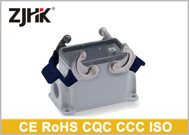 H10B-BK-2L 09300100301 Capó y carcasa de conector industrial con base abierta en el fondo