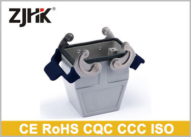 H10B-BK-2L 09300100301 Capó y carcasa de conector industrial con base abierta en el fondo