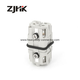 Conectores de 4 pines de trabajo pesado de tornillo Conectores masculinos y femeninos Conector cuadrado 10A