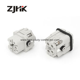 Conectores de 4 pines de trabajo pesado de tornillo Conectores masculinos y femeninos Conector cuadrado 10A