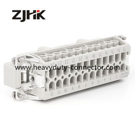 Conectores rectangulares de trabajo pesado Conectores de regulador de temperatura 24 polo macho