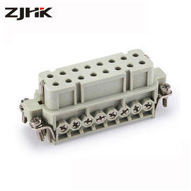HA-016 Conector rectangular de trabajo pesado de 16 pines Las inserciones delgadas